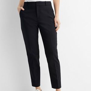 Black slim ankle pants